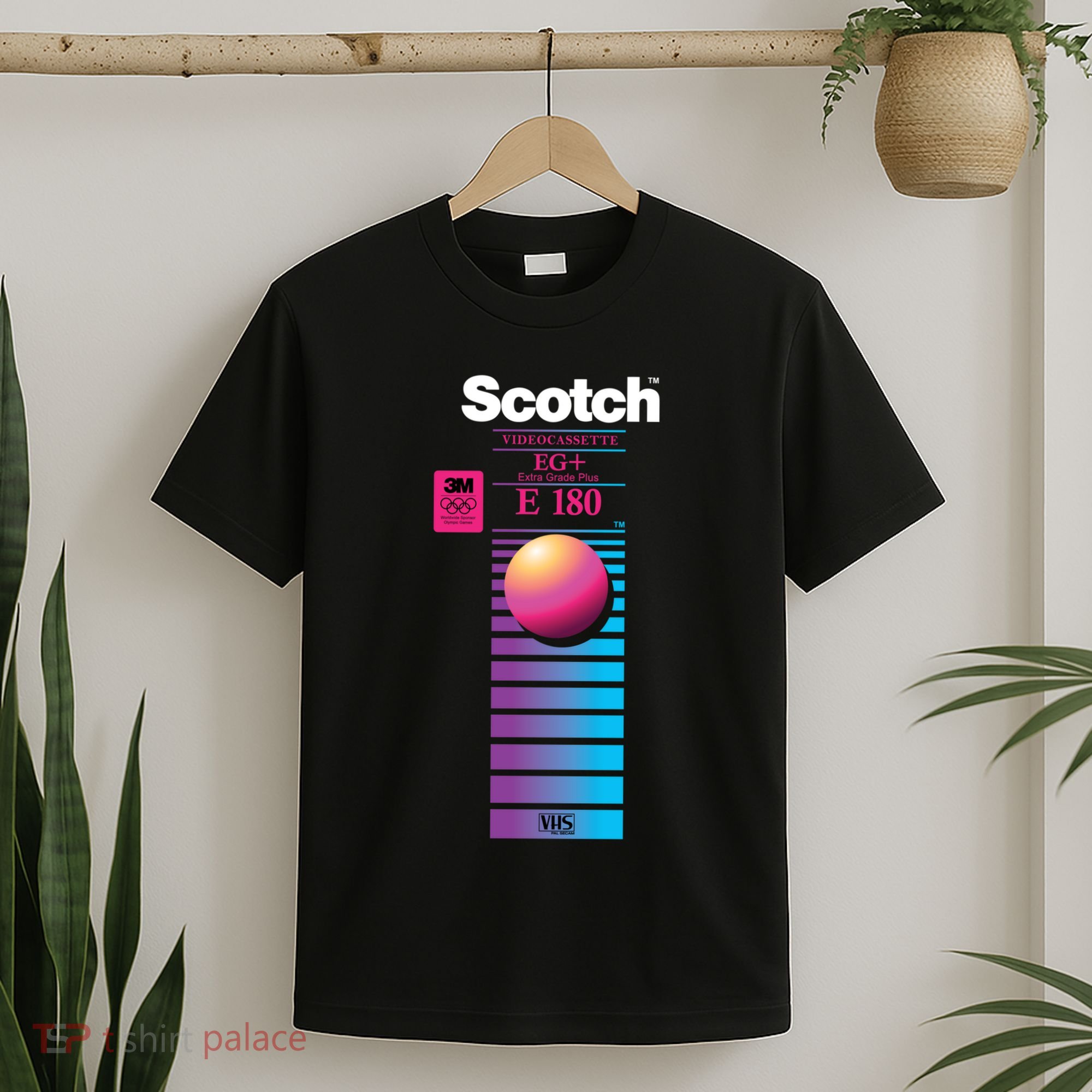 Vaporwave Vhs Scotch E180 Eg+ T-Shirt