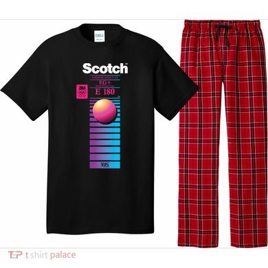 Vaporwave Vhs Scotch E180 Eg+ Pajama Set