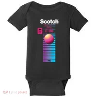 Vaporwave Vhs Scotch E180 Eg+ Baby Bodysuit thumb 0