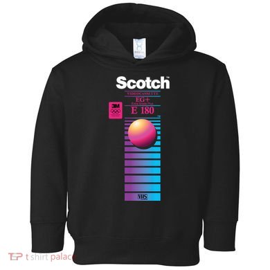 Vaporwave Vhs Scotch E180 Eg+ Toddler Hoodie