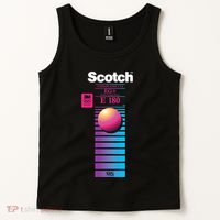 Vaporwave Vhs Scotch E180 Eg+ Tank Top thumb 2
