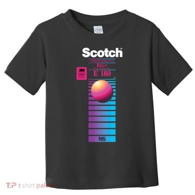Vaporwave Vhs Scotch E180 Eg+ Toddler T-Shirt