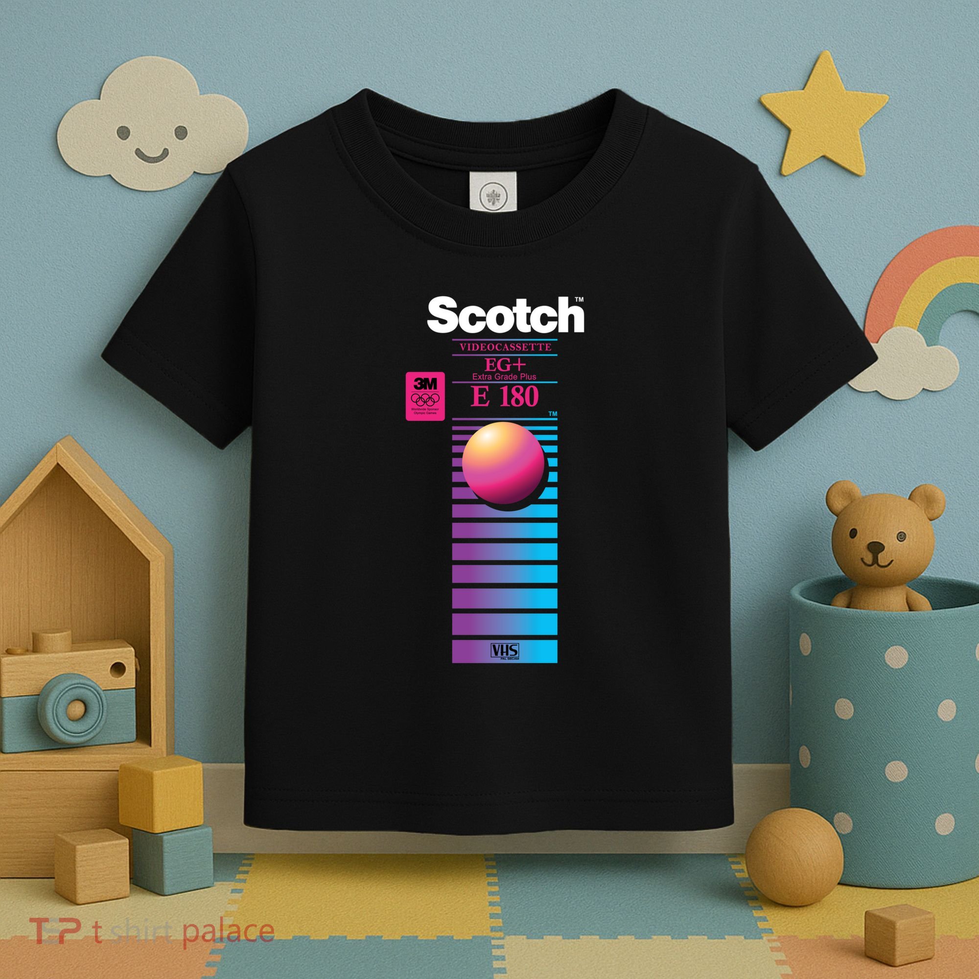 Vaporwave Vhs Scotch E180 Eg+ Toddler T-Shirt