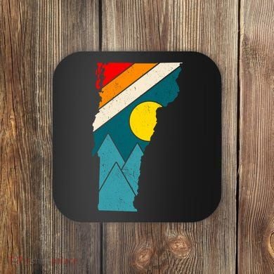 Vintage Vermont Sunset Coaster
