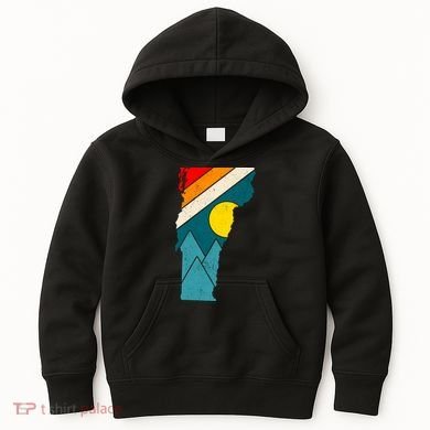Vintage Vermont Sunset Kids Hoodie