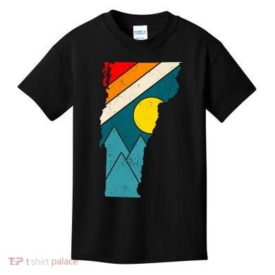 Vintage Vermont Sunset Kids T-Shirt