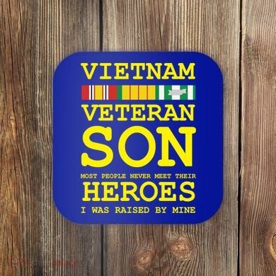 Vietnam Veteran Son Gift For Veterans Day Gift Coaster