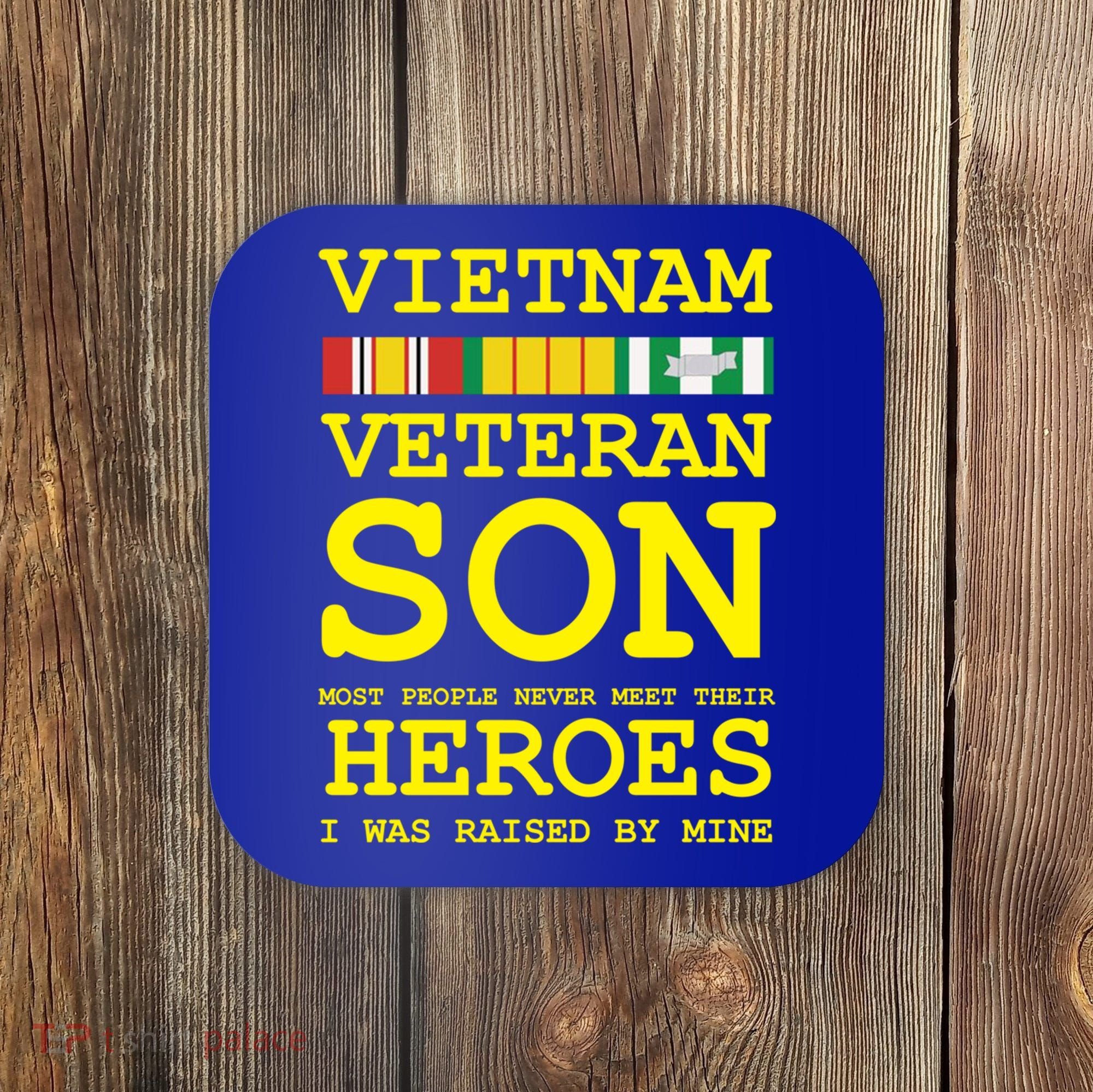 Vietnam Veteran Son Gift For Veterans Day Gift Coaster