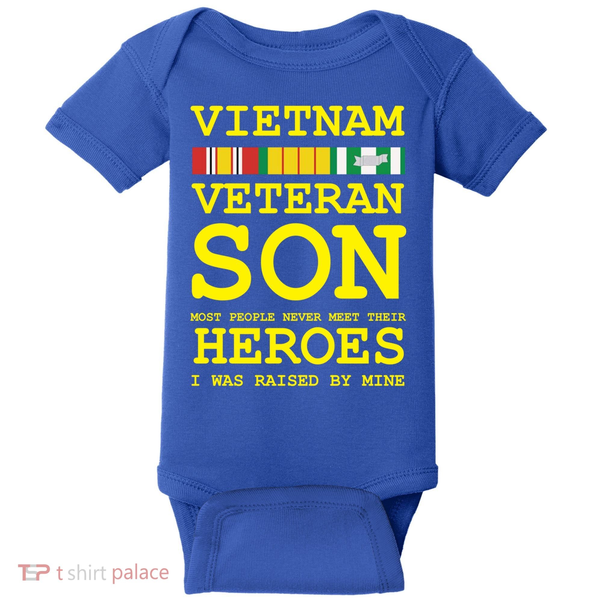 Vietnam Veteran Son Gift For Veterans Day Gift Baby Bodysuit