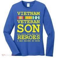 Vietnam Veteran Son Gift For Veterans Day Gift Women's Long Sleeve Shirt thumb 0