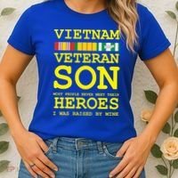 Vietnam Veteran Son Gift For Veterans Day Gift Women's T-Shirt thumb 2