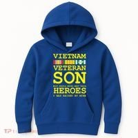 Vietnam Veteran Son Gift For Veterans Day Gift Kids Hoodie thumb 0