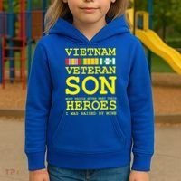 Vietnam Veteran Son Gift For Veterans Day Gift Kids Hoodie thumb 3