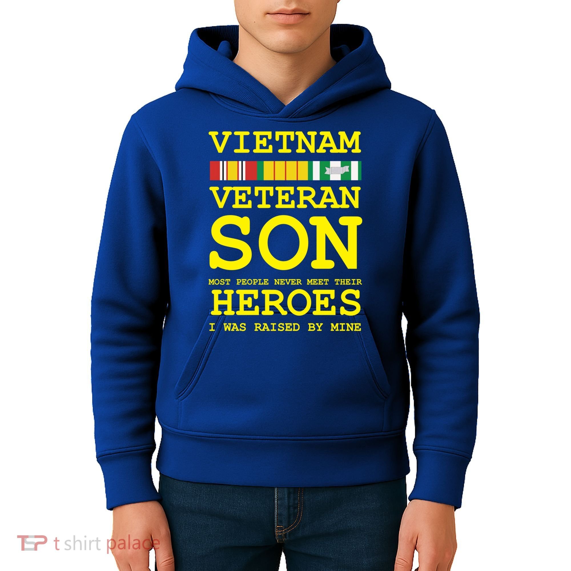 Vietnam Veteran Son Gift For Veterans Day Gift Kids Hoodie