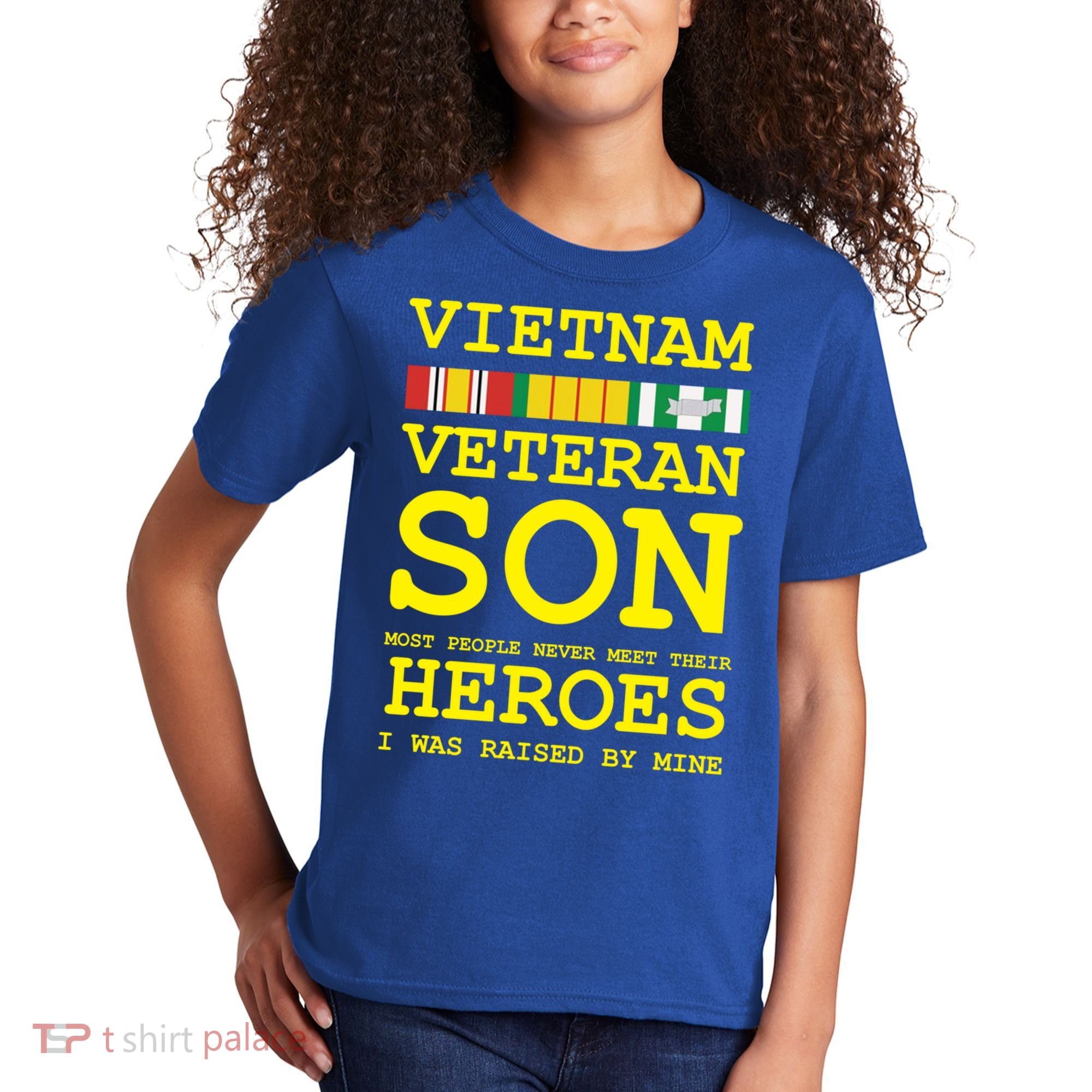 Vietnam Veteran Son Gift For Veterans Day Gift Kids T-Shirt