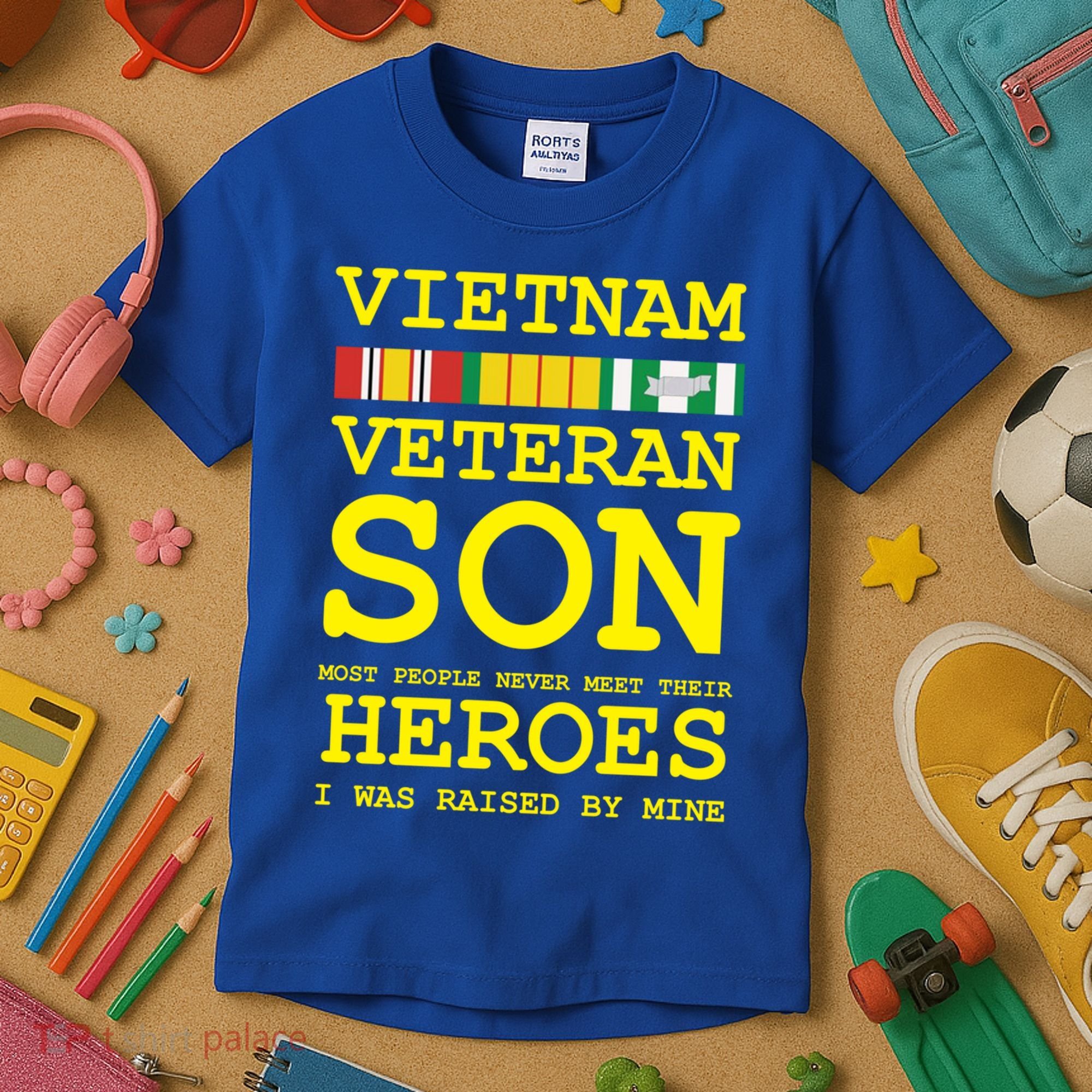 Vietnam Veteran Son Gift For Veterans Day Gift Kids T-Shirt