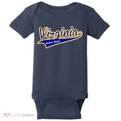 Virginia Varsity Style Baby Bodysuit