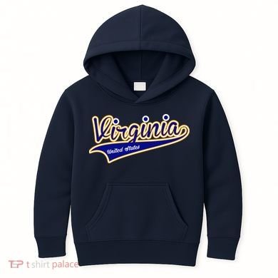 Virginia Varsity Style Kids Hoodie