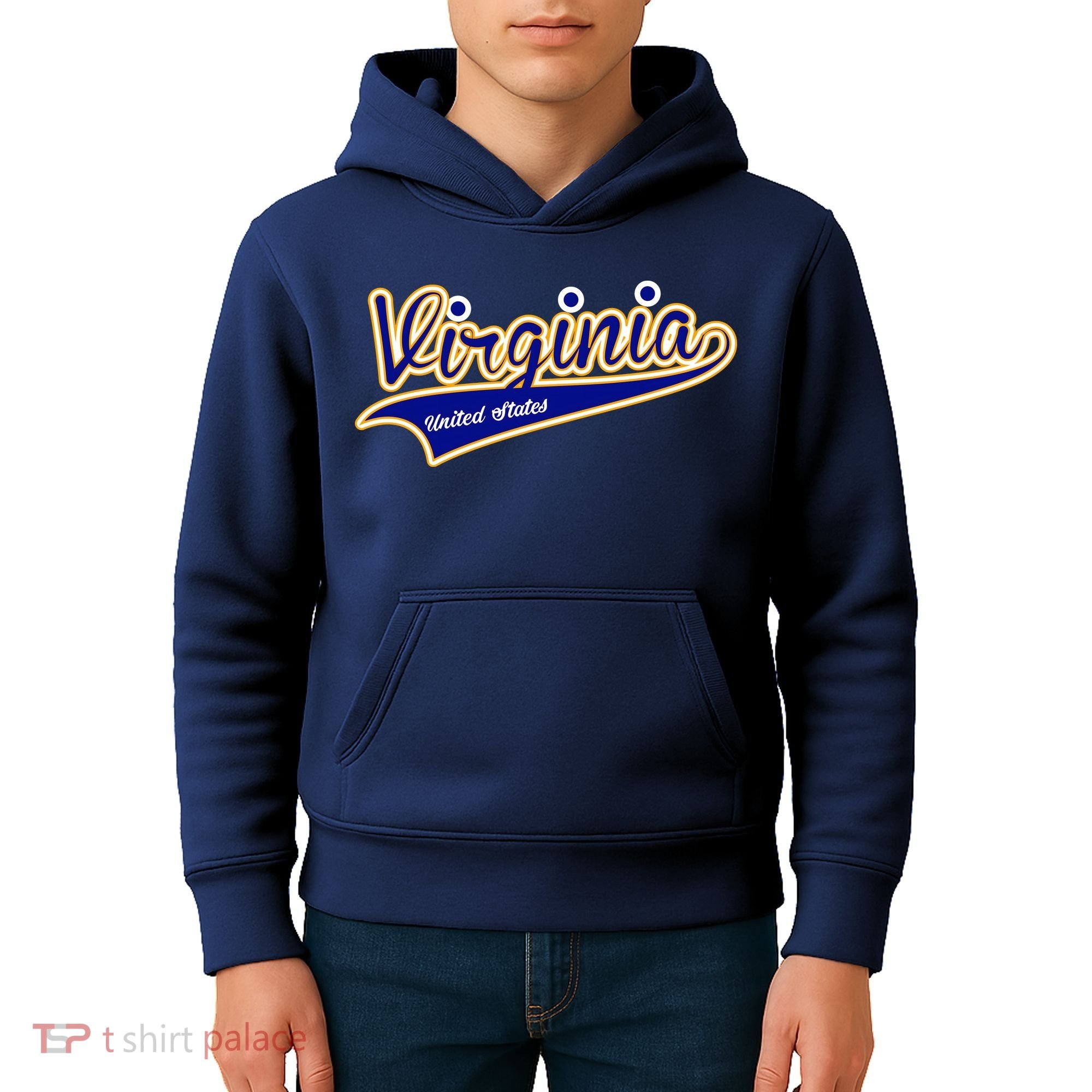 Virginia Varsity Style Kids Hoodie