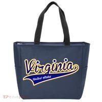 Virginia Varsity Style Tote Bag thumb 0