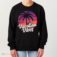 Vacation Vibes Tropical Retro Sunset Women's Sweatshirt thumb 0