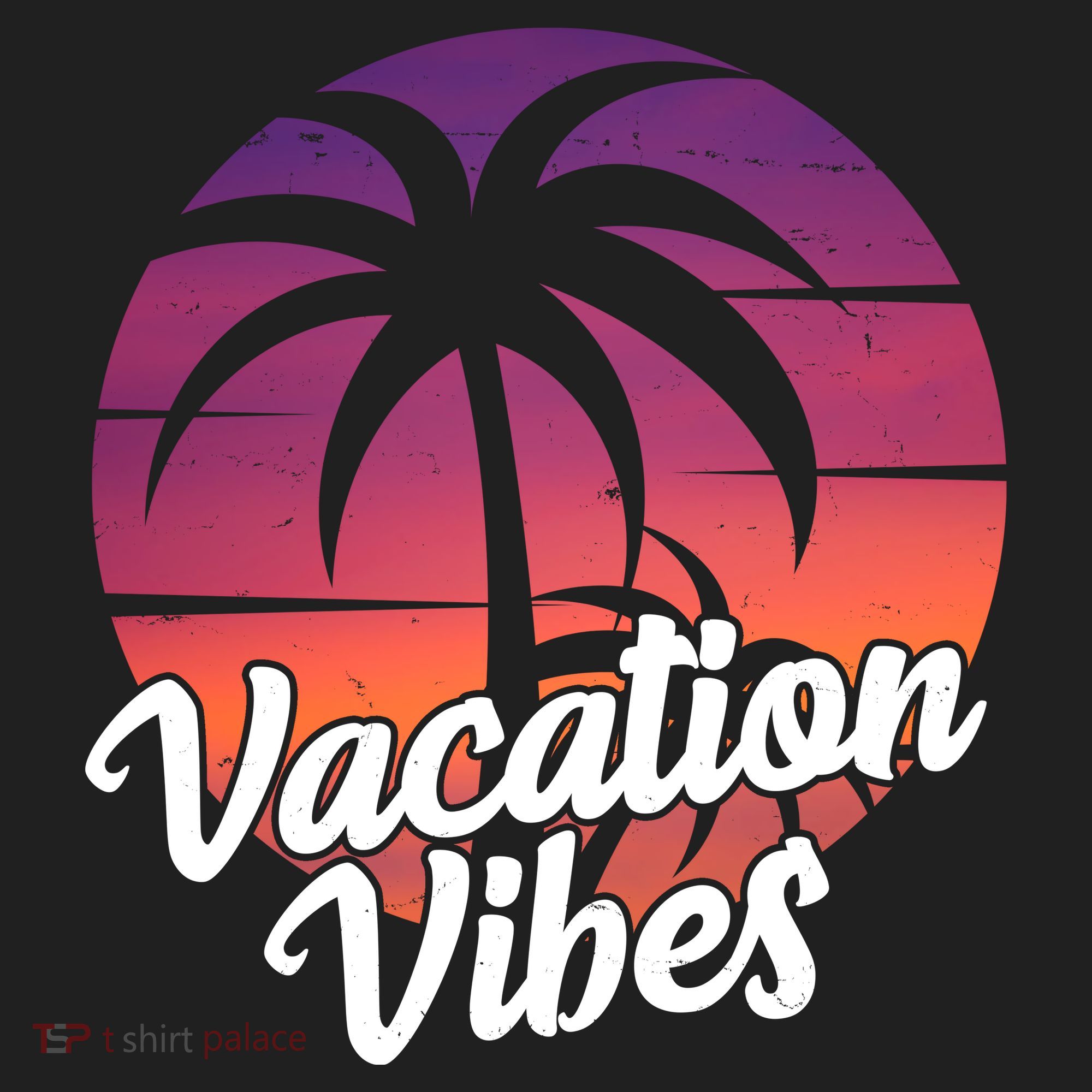 Vacation Vibes Tropical Retro Sunset Women's Sweatshirt