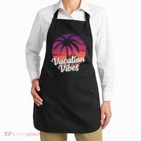 Vacation Vibes Tropical Retro Sunset Apron thumb 2