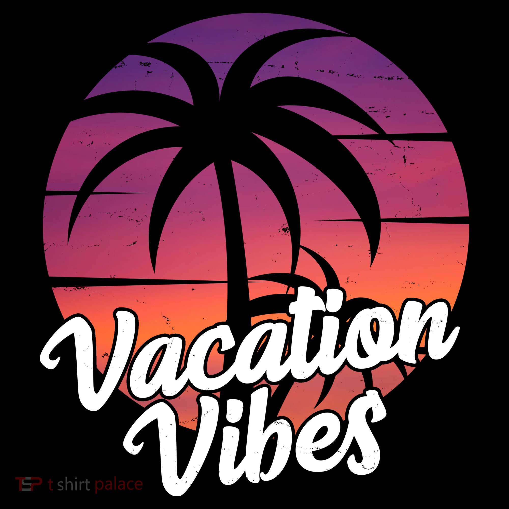 Vacation Vibes Tropical Retro Sunset Sweatshirt