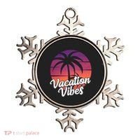 Vacation Vibes Tropical Retro Sunset Ornament thumb 0