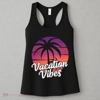 Vacation Vibes Tropical Retro Sunset Women's Tank Top thumb 3