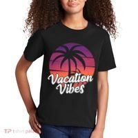 Vacation Vibes Tropical Retro Sunset Kids T-Shirt thumb 2