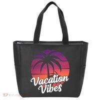 Vacation Vibes Tropical Retro Sunset Tote Bag thumb 0