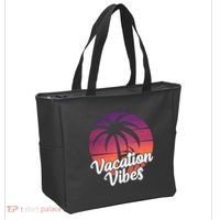 Vacation Vibes Tropical Retro Sunset Tote Bag thumb 2