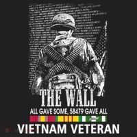 Vietnam Veteran The Wall All Gave Some 58479 Gave All Beanie thumb 2