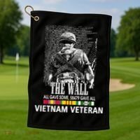 Vietnam Veteran The Wall All Gave Some 58479 Gave All Golf Towel thumb 1
