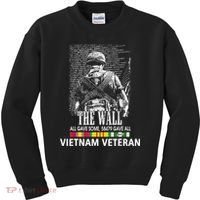 Vietnam Veteran The Wall All Gave Some 58479 Gave All Kids Sweatshirt thumb 0