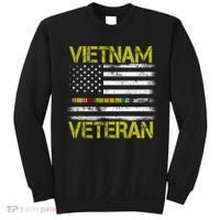 Vietnam Veteran USA Flag Ribbon Gift Sweatshirt thumb 0