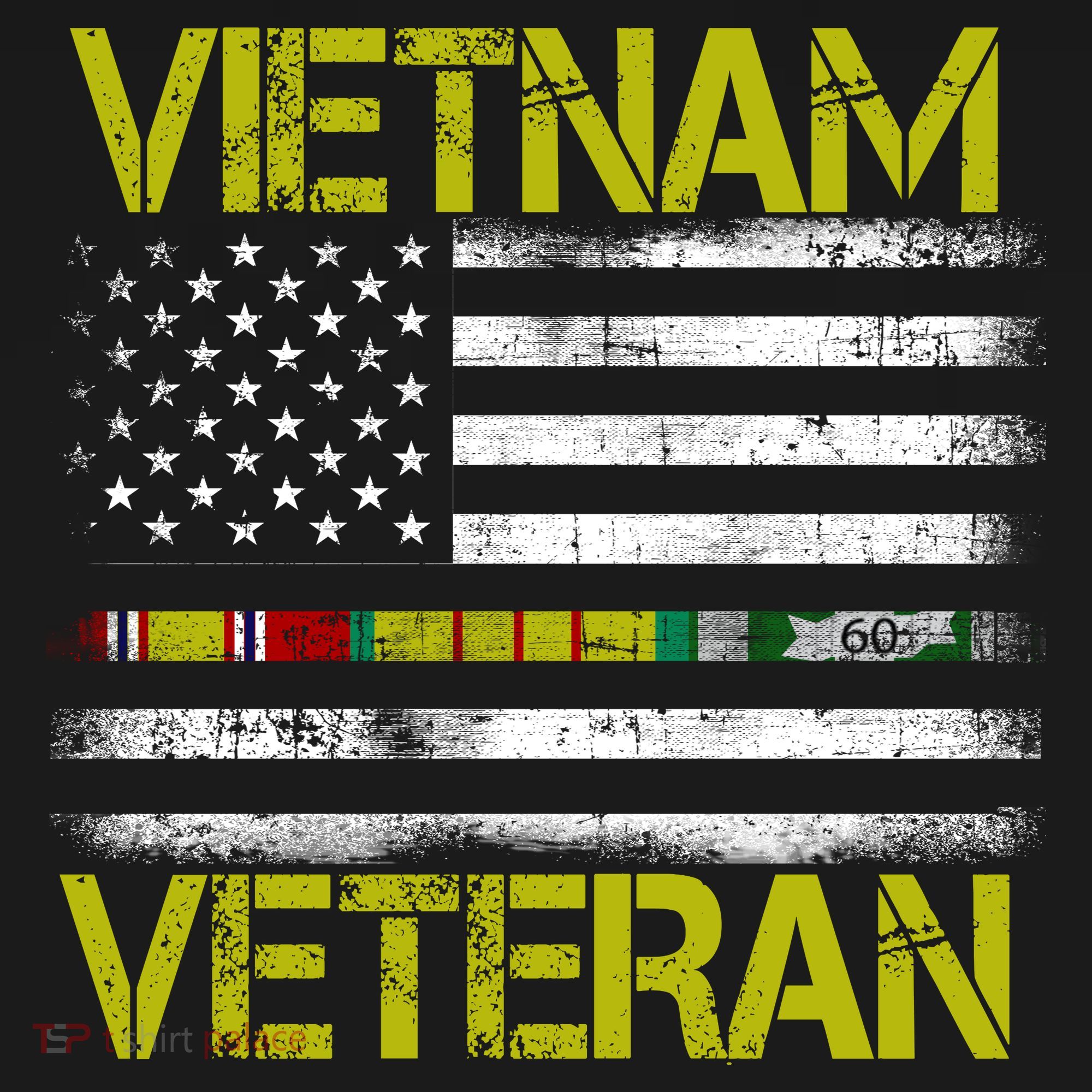 Vietnam Veteran USA Flag Ribbon Gift Sweatshirt