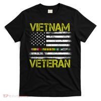 Vietnam Veteran USA Flag Ribbon Gift T-Shirt thumb 0