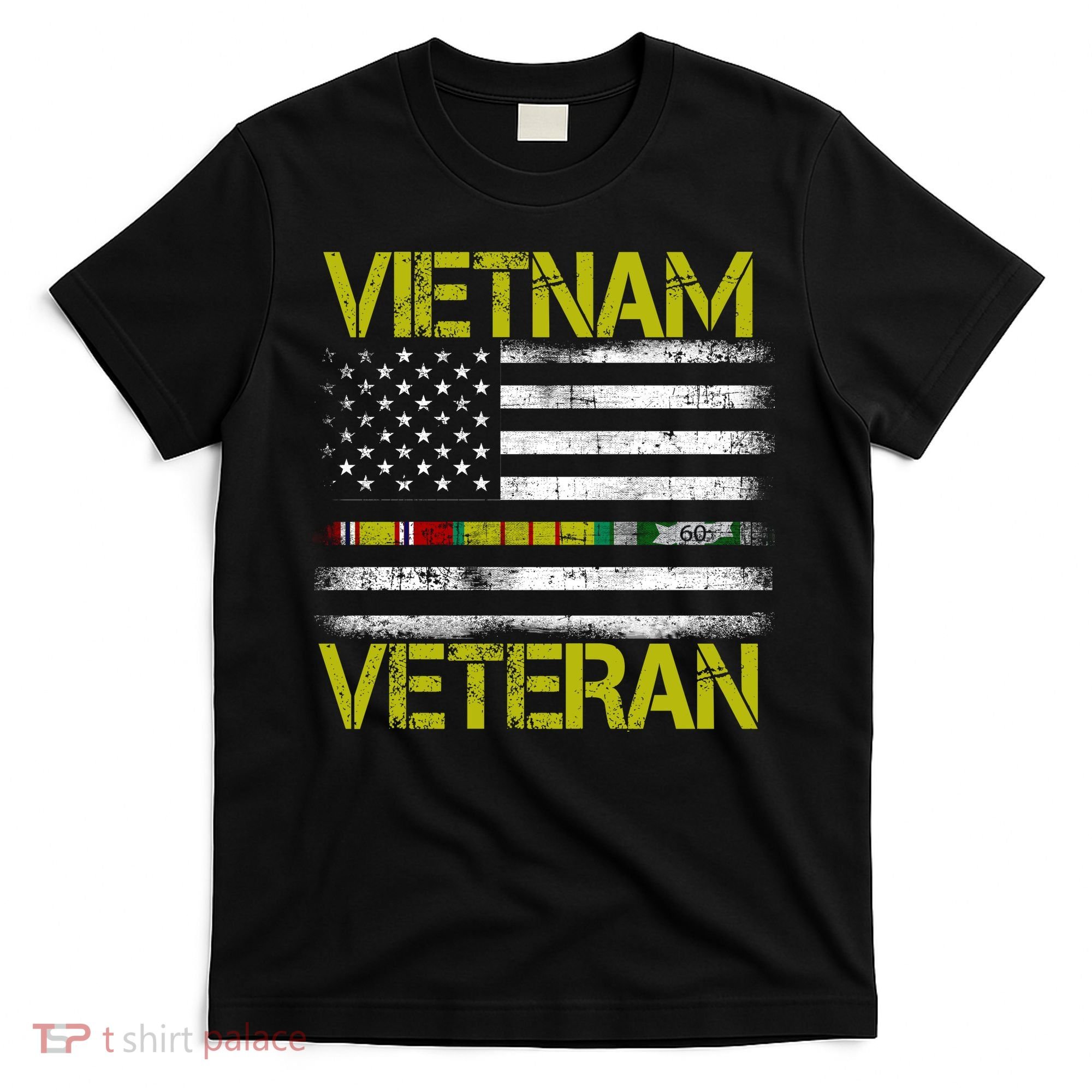 Vietnam Veteran USA Flag Ribbon Gift T-Shirt