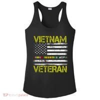 Vietnam Veteran USA Flag Ribbon Gift Ladies PosiCharge Competitor Racerback Tank thumb 0