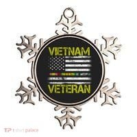 Vietnam Veteran USA Flag Ribbon Gift Ornament thumb 0