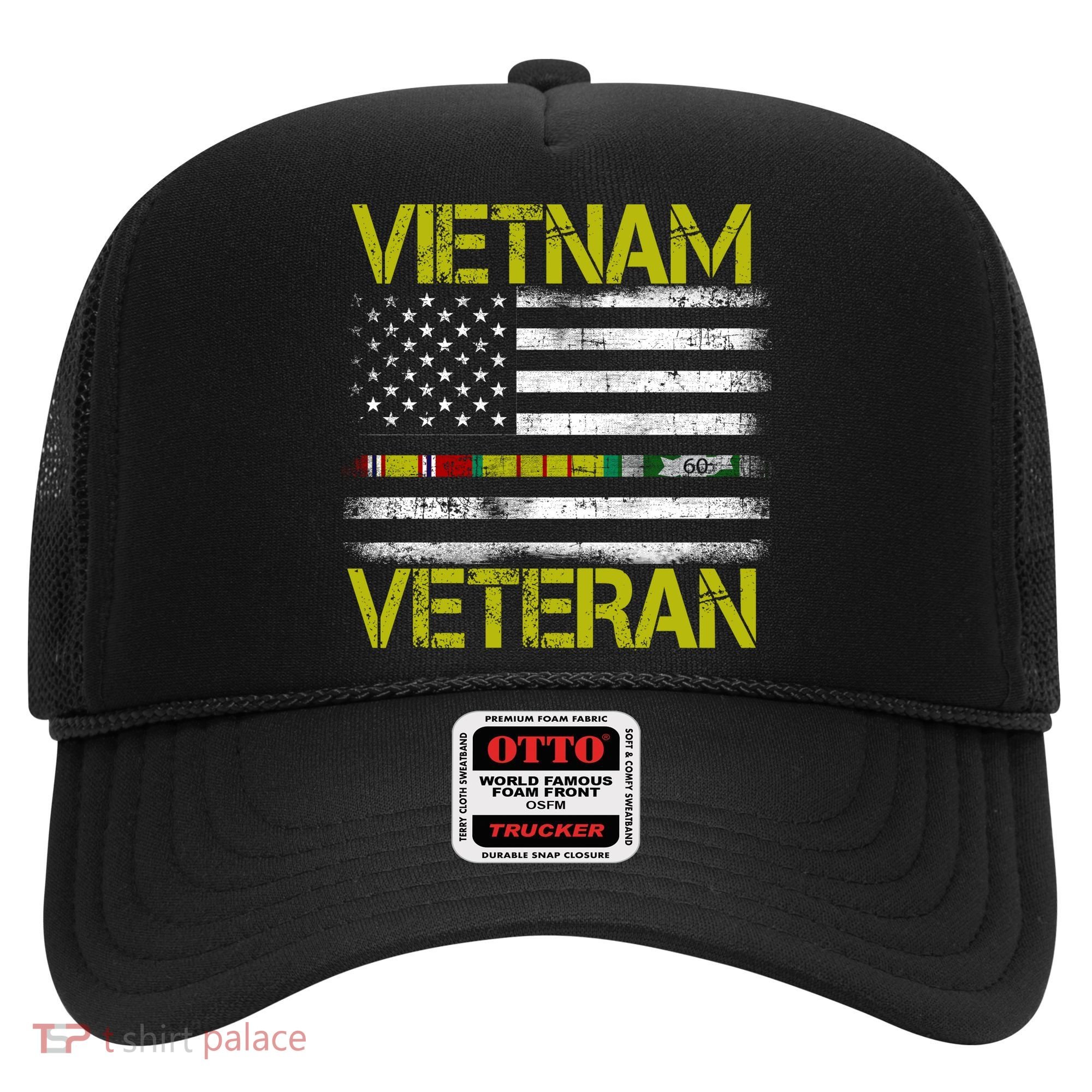 Vietnam Veteran USA Flag Ribbon Gift Hat