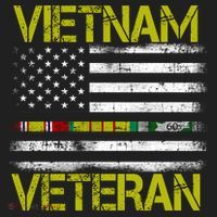 Vietnam Veteran USA Flag Ribbon Gift Golf Towel thumb 3