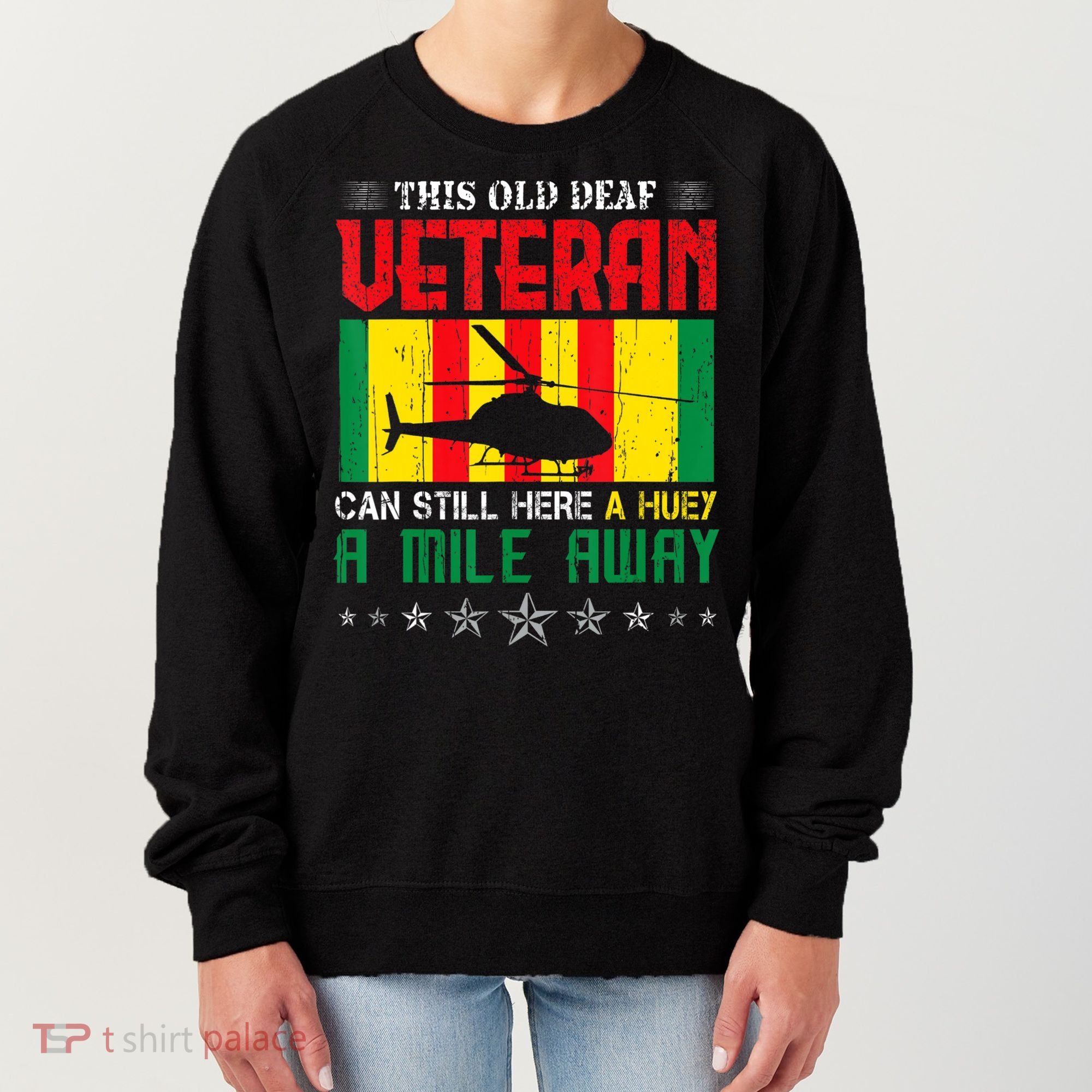 Vietnam Veteran Uh1 Huey Helicopter Women's Sweatshirt