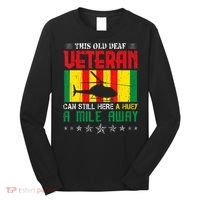 Vietnam Veteran Uh1 Huey Helicopter Long Sleeve Shirt thumb 0