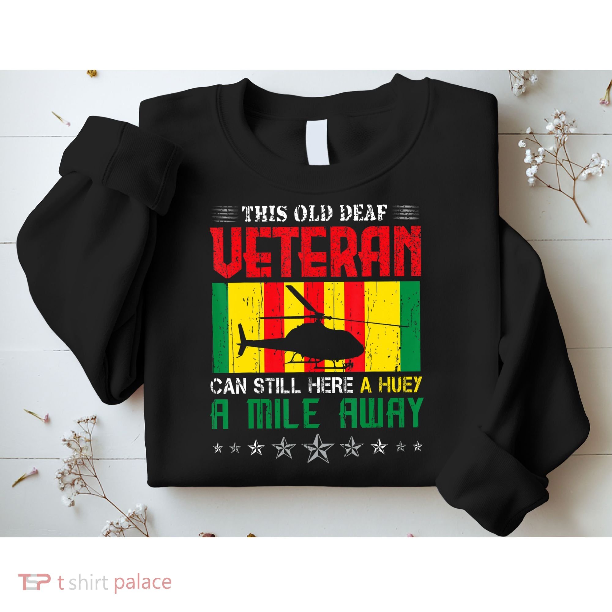 Vietnam Veteran Uh1 Huey Helicopter Sweatshirt