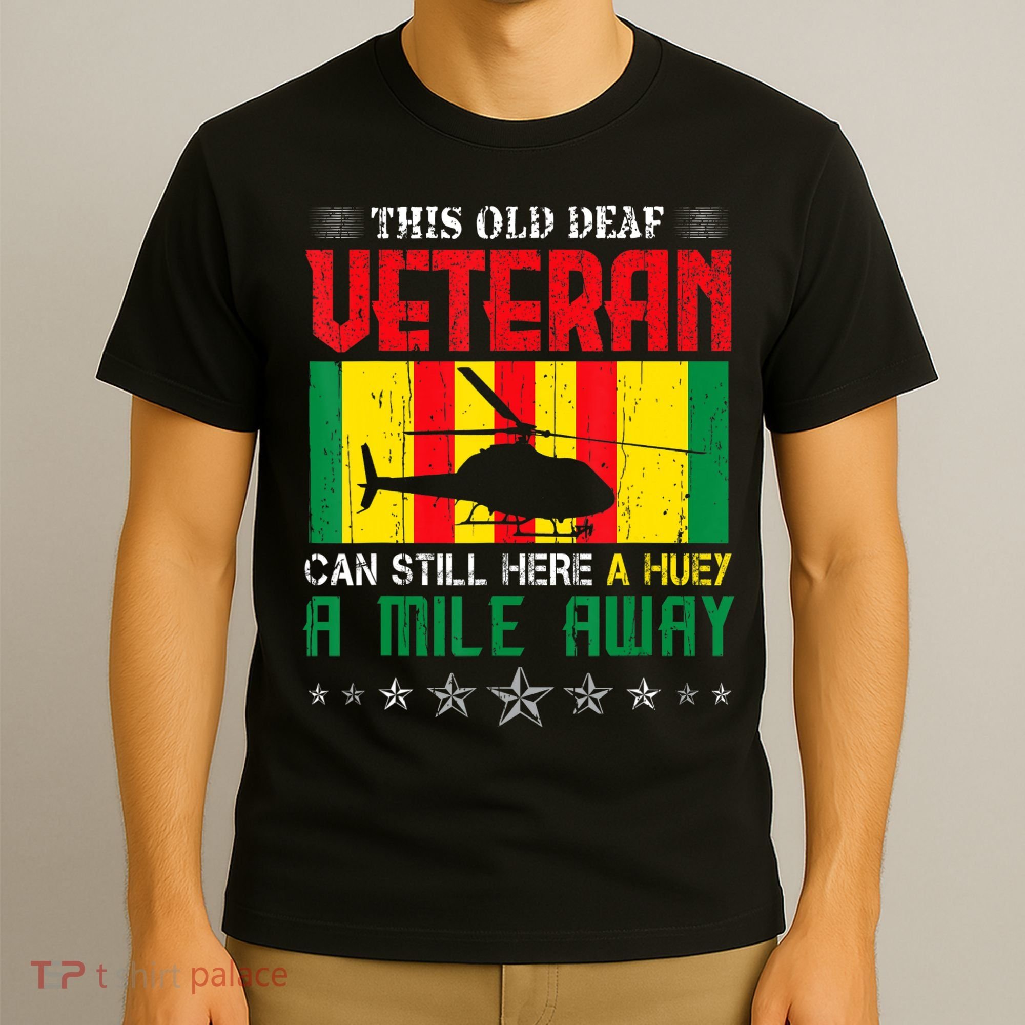 Vietnam Veteran Uh1 Huey Helicopter T-Shirt