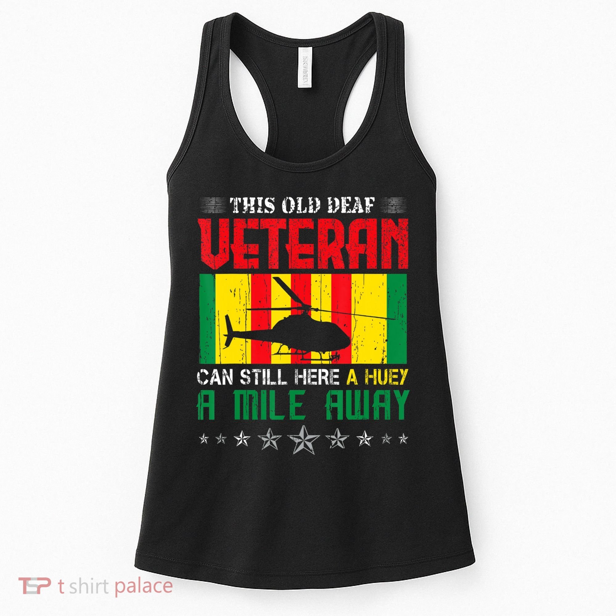 Vietnam Veteran Uh1 Huey Helicopter Women's Tank Top