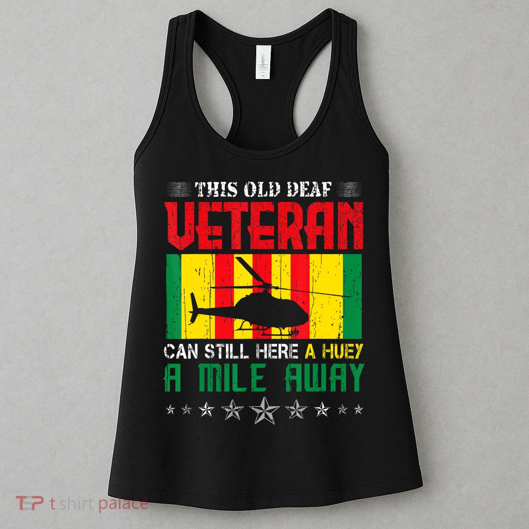 Vietnam Veteran Uh1 Huey Helicopter Women's Tank Top